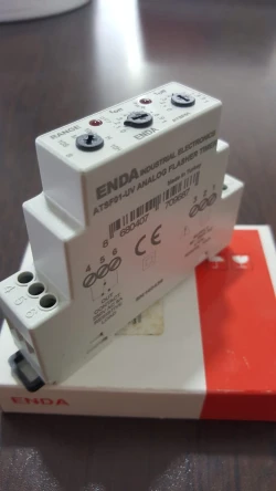 ENDA ATSF01-LV 24V AC/DC Ray Tipi Flaşör Analog Zaman Rölesi