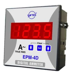 Entes EPM-4D-96 Direkt Ampermetre 110-230V AC-96x96mm