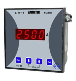Entes EPM-14-96 Direkt Ampermetre 24-250V AC/DC-96x96mm