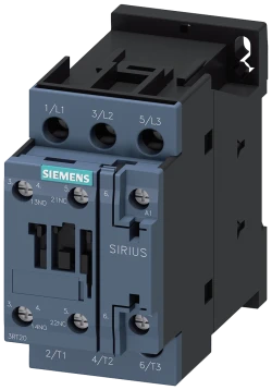 Siemens-3RT2027-1AP00  AC-3 32 A, 15 kW / 400 V 1 NA + 1 NK, 230 V AC, 50 Hz 3 kutuplu, boyut S0 vidalı terminaller Kontaktör