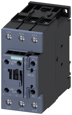 Siemens-3RT2037-1AP00  AC-3 65 A, 30 kW / 400 V 1 NA + 1 NK, 230 V AC, 50 Hz 3 kutuplu, boyut S2 vidalı terminaller Kontaktör