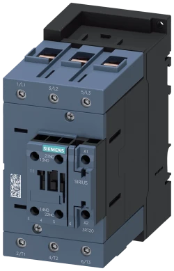 Siemens-3RT2045-1AP00  AC-3 80 A, 37 kW / 400 V 1 NA + 1 NK, 230 V AC/50 Hz 3 kutuplu, 3 NA, Boyut S3 vidalı terminal Kontaktör