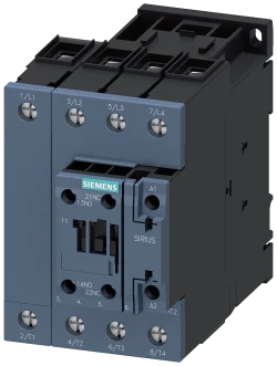 Siemens-3RT2336-1AP00  AC-1, 60 A/400 V/40 °C, S2, 4 kutuplu, 230 V AC/50 Hz, 1 NO+1 NK, vidalı terminal Kontaktör