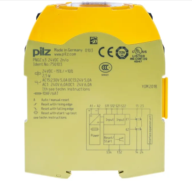 PİLZ-750103 PNOZ s3 24VDC 2 n/o-PNOZsigma emniyet rölesi