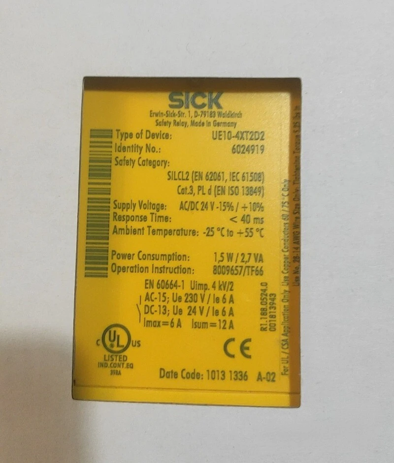 SİCK 6024919 - UE10-4XT2D2
