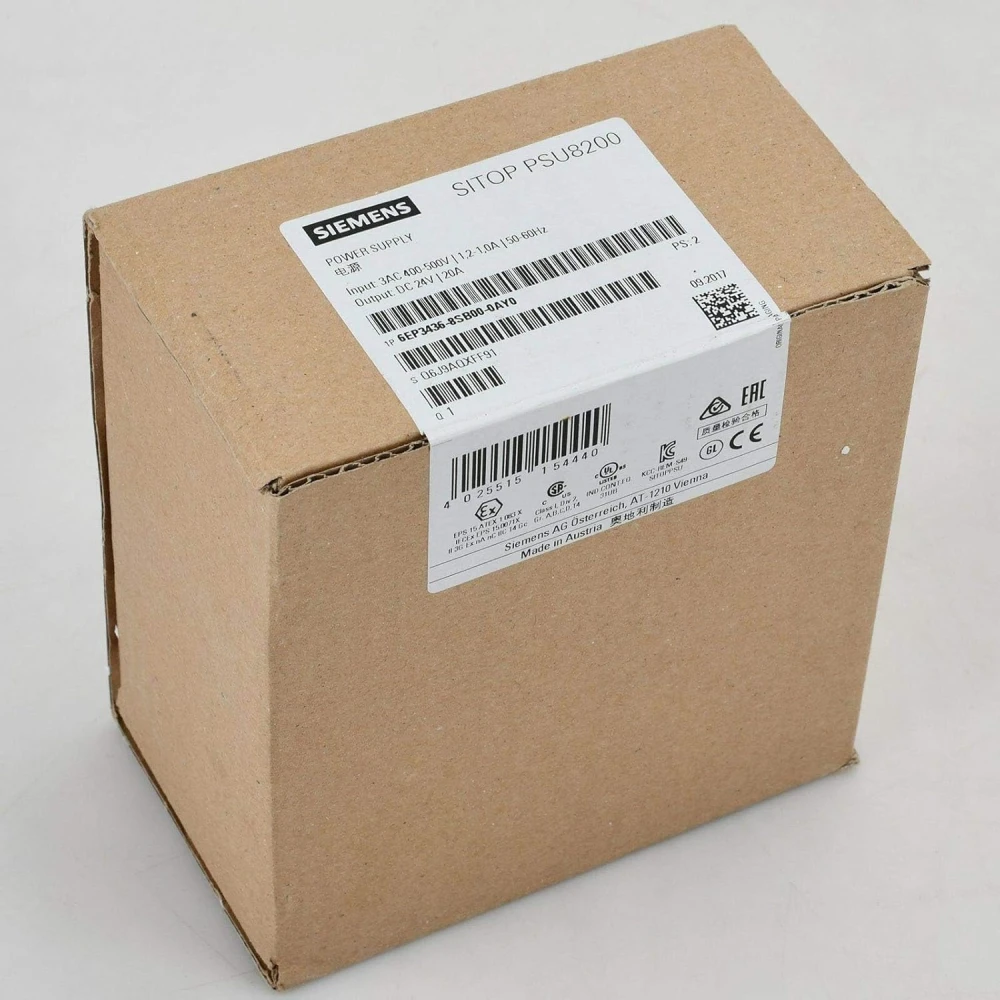 6EP3436-8SB00-0AY0 SITOP PSU8200 24V DC / 20A 3AC - 400-500V - 50-60Hz