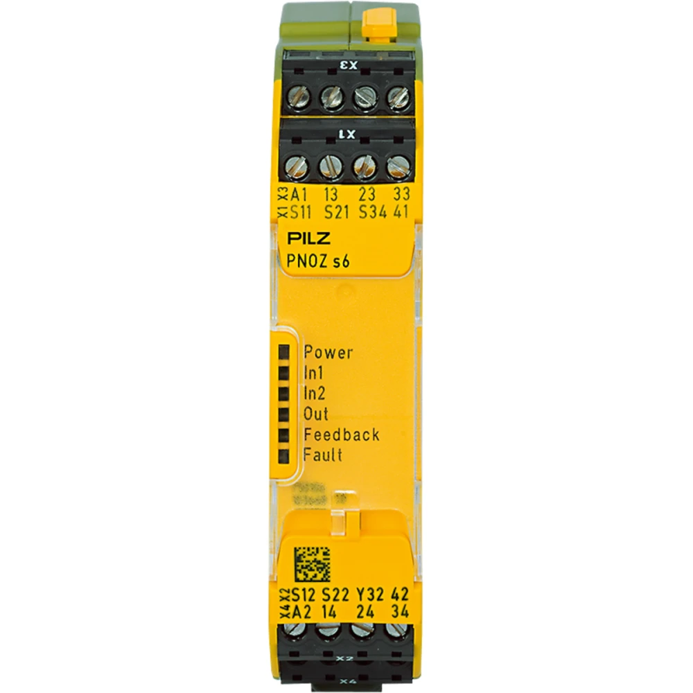 PİLZ-750106 PNOZ s6 24VDC 3 n/o 1 n/c PNOZ sigma emniyet rölesi-337-5 Kopya
