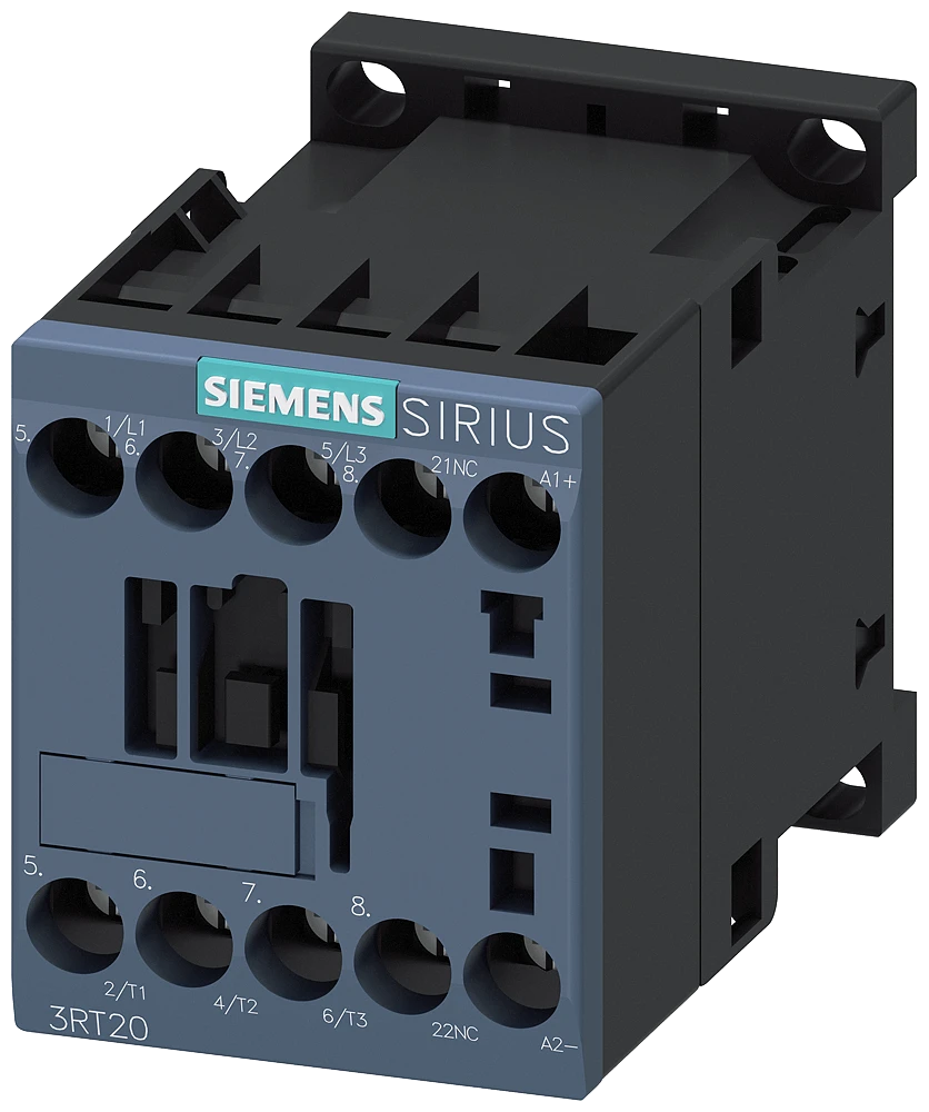 Siemens-3RT2015-1BB42  AC-3 7 A, 3 kW / 400 V 1 NK, 24 V DC 3 kutuplu, Boyut S00 vidalı terminal Kontaktör