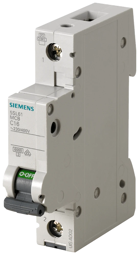 Siemens 5SL6106-6 5SL 6 kA Otomatlar 230 / 400 V AC Minyatür devre kesici
