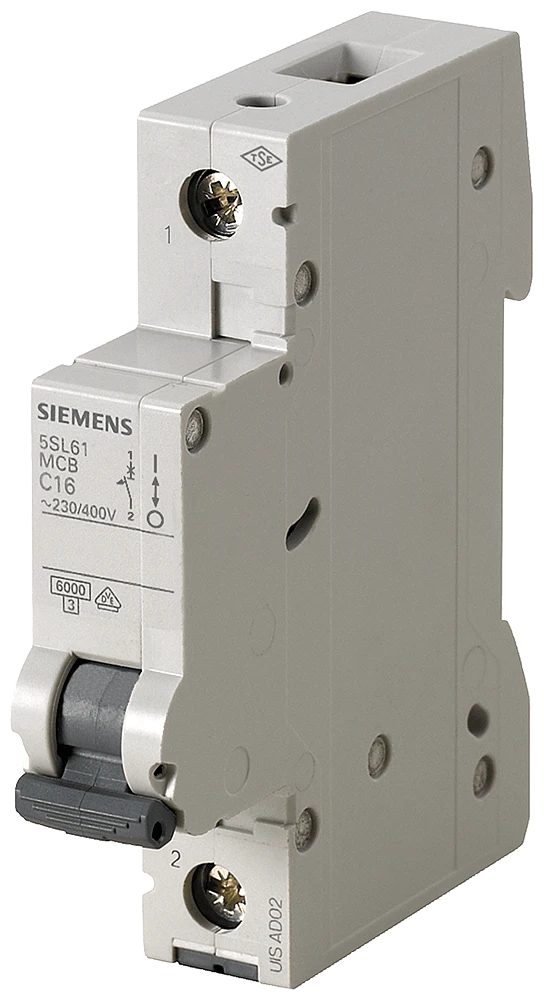 Siemens 5SL6106-6YA 5SL Klasik 6 kA Otomatlar 230 / 400 V AC Minyatür devre kesici